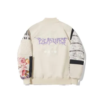 Pleasures X LiNing Jackets Men Oat Gray