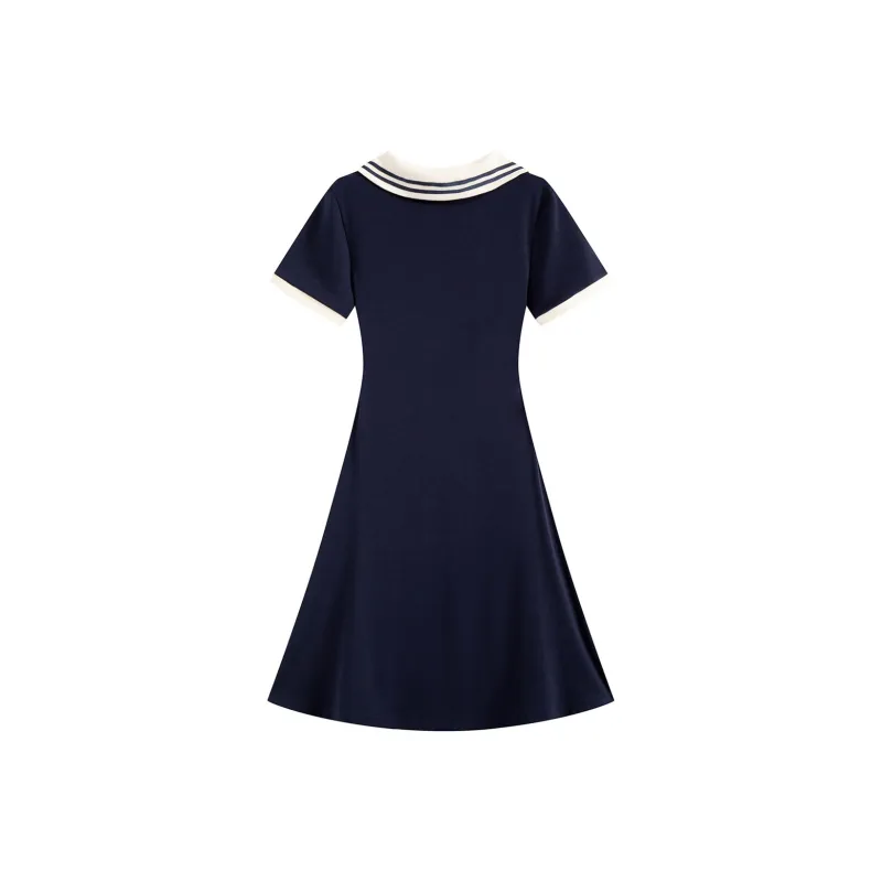 HANDAIWEI Short Sleeved Dress Women's-3