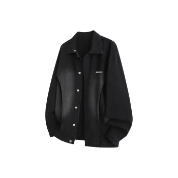 DAREASY Denim Jacket Unisex Black Gray Color