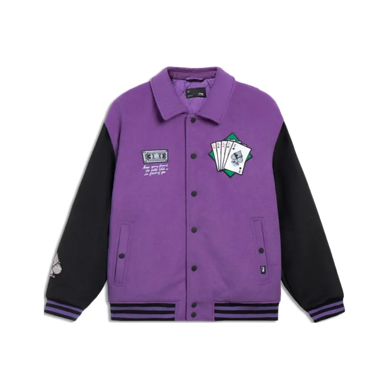 LiNing Puffer Jackets Men Berry Purple-0