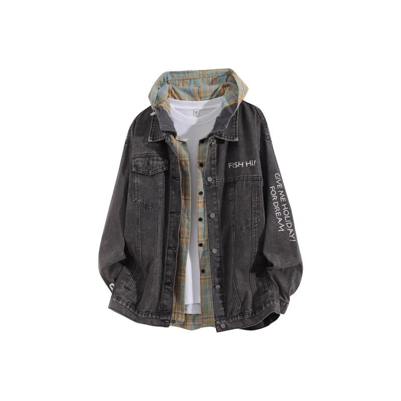 FASTFISH Denim Jacket Unisex Gray-0