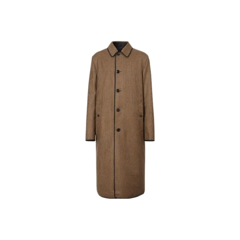 Burberry Coats Men Brown-0