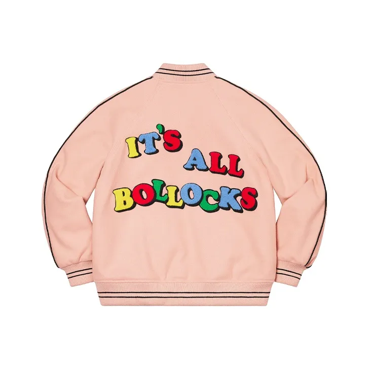 Supreme Jamie Reid It's All Bollocks Varsity Jacket-4