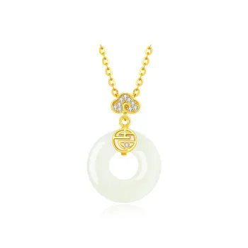 Lao Feng Xiang Chalcedony Necklaces Women's
