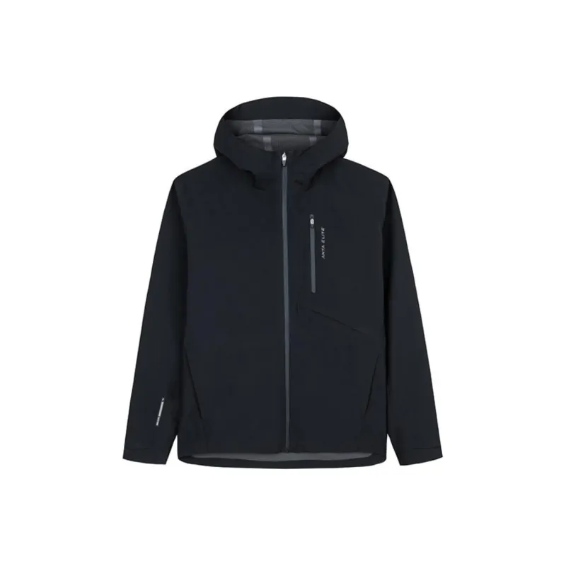 Anta Variety Training Collection Breathable Super-Light Windbreaker Jacket Men's Basic Black-0