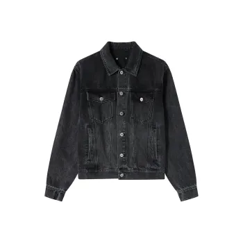 GF Ferré Denim Jacket Unisex Black Gray