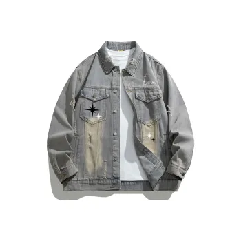 EOOVEN Denim Jackets Unisex