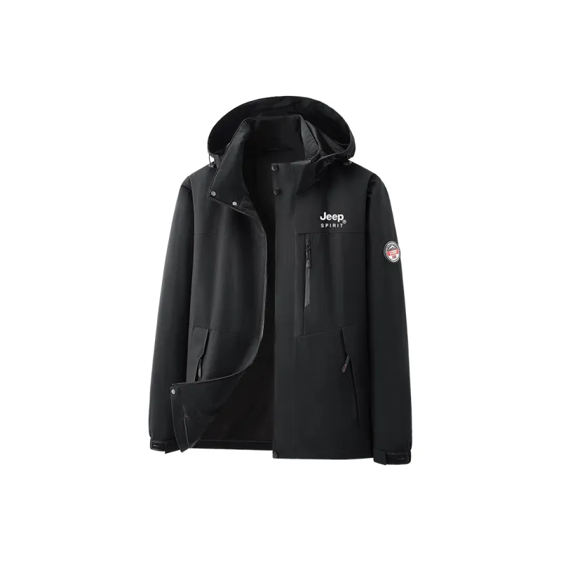 JEEP SPIRIT Outdoor Hiking Waterproof And Wear resistant Windbreaker Jacket Unisex-5