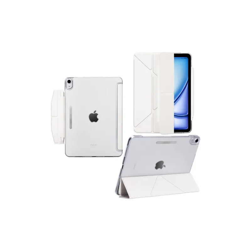 COLSMY Matte, Horizontal And Vertical Screen Triple Fold V Shaped Compatibility IPad11 Tablet Protective Cases-7