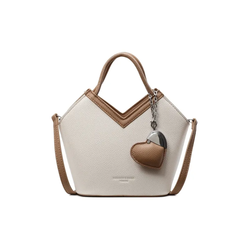 Wenpercy PU Bucket Bag, One Shoulder Handbag Women's Multicolor-12