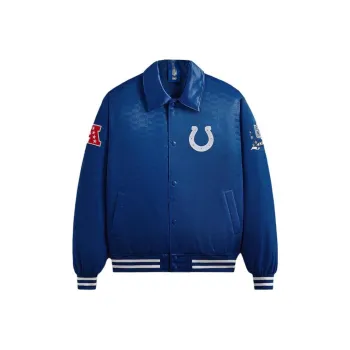 KITH For The NFL Colts Satin Bomber Jacket