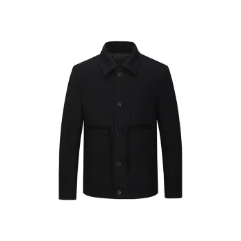 DAVID NAMAN Coats Men Black
