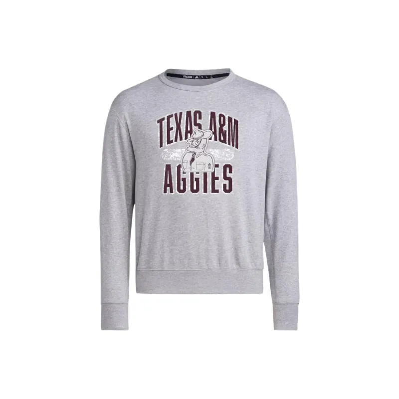 Adidas Originals Free Shipping With AdiClub Texas A&M Long Sleeve Sweatshirt-0