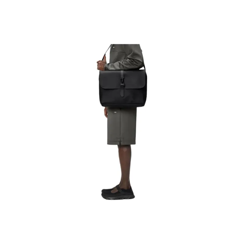 ZARA Polyamide Briefcase Messenger Bag Crossbody Bag Men's Black-4