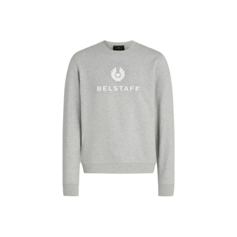Belstaff Signature Crewneck Sweatshirt Sweatshirt Men's Gray-0