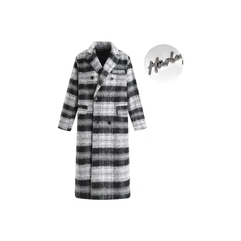 Hurley Coats Unisex Black Gray Plaid