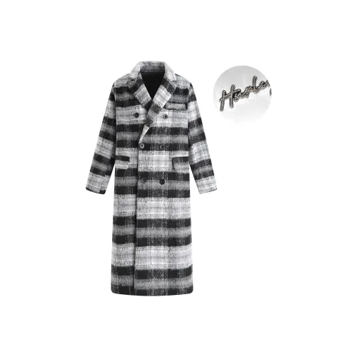 Hurley Coats Unisex Black Gray Plaid