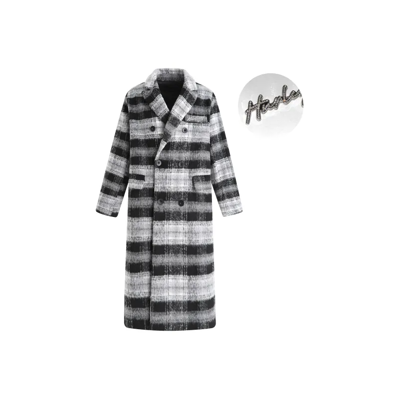 Hurley Coats Unisex Black Gray Plaid-0