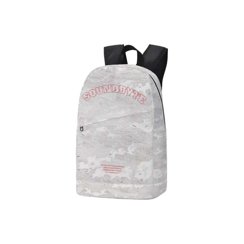 ONRF SOUNDBYTE Collaboration Polyester Backpacks Laptop Bags Backpack Regular Unisex White-1