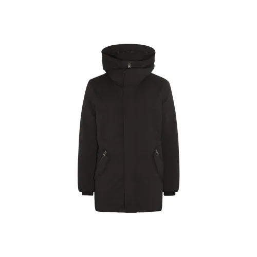 MACKAGE Long Sleeved Zipped Hooded Down Shield
