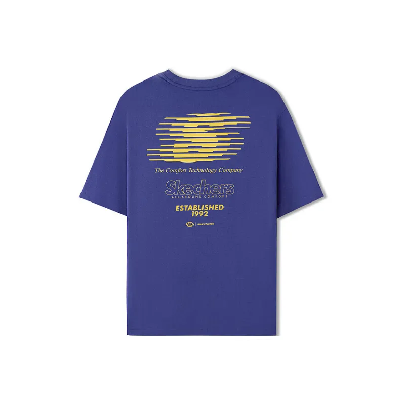 Skechers Sports Life Collection T Shirt Unisex Captain Purple-1