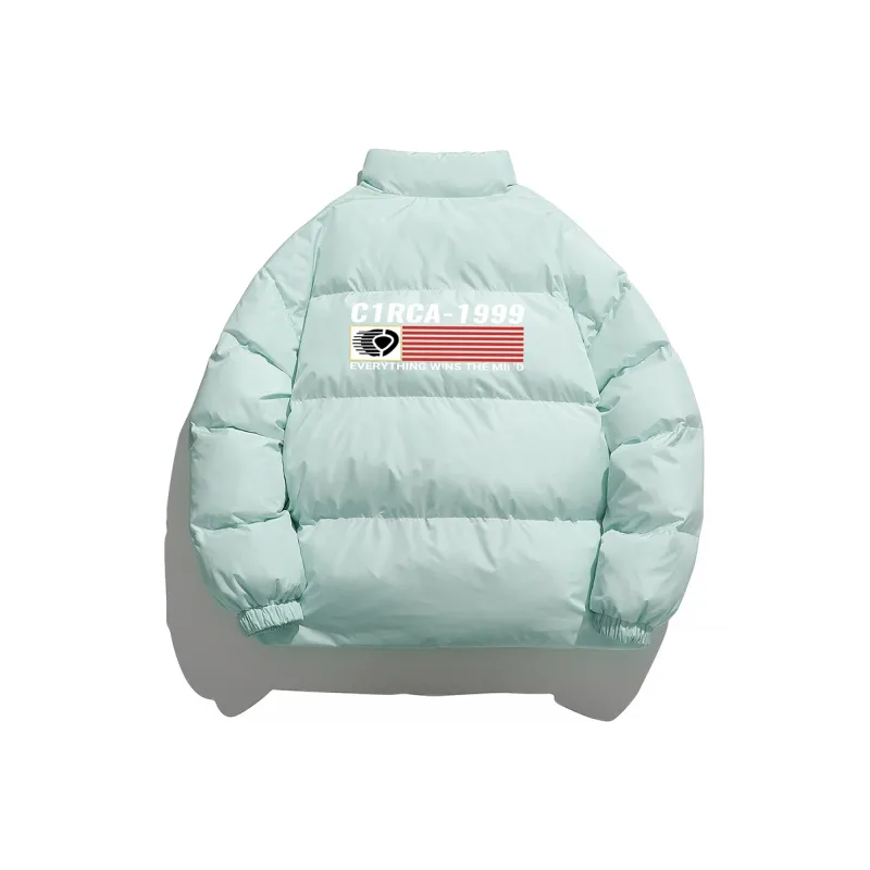 C1RCA Puffer Jacket Coat Unisex Beige/Black/Gray-7