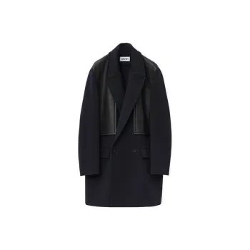 LOEWE FW24 Coat Men's Midnight Blue