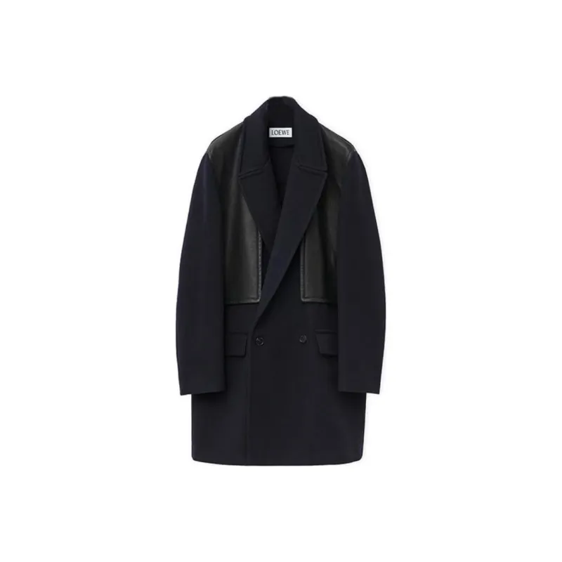 LOEWE FW24 Coat Men's Midnight Blue-0