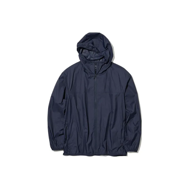 UNIQLO Breathable Water-Resistant Sun Protection Clothing Unisex Night Blue-0