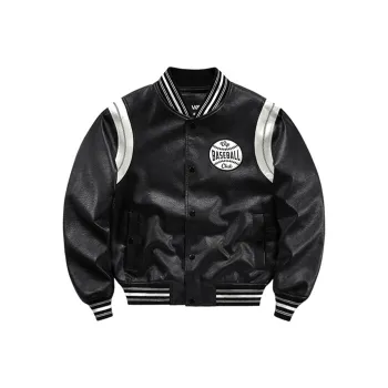 VIP Baseball Jacket Spring Autumn And Winter Unisex Black