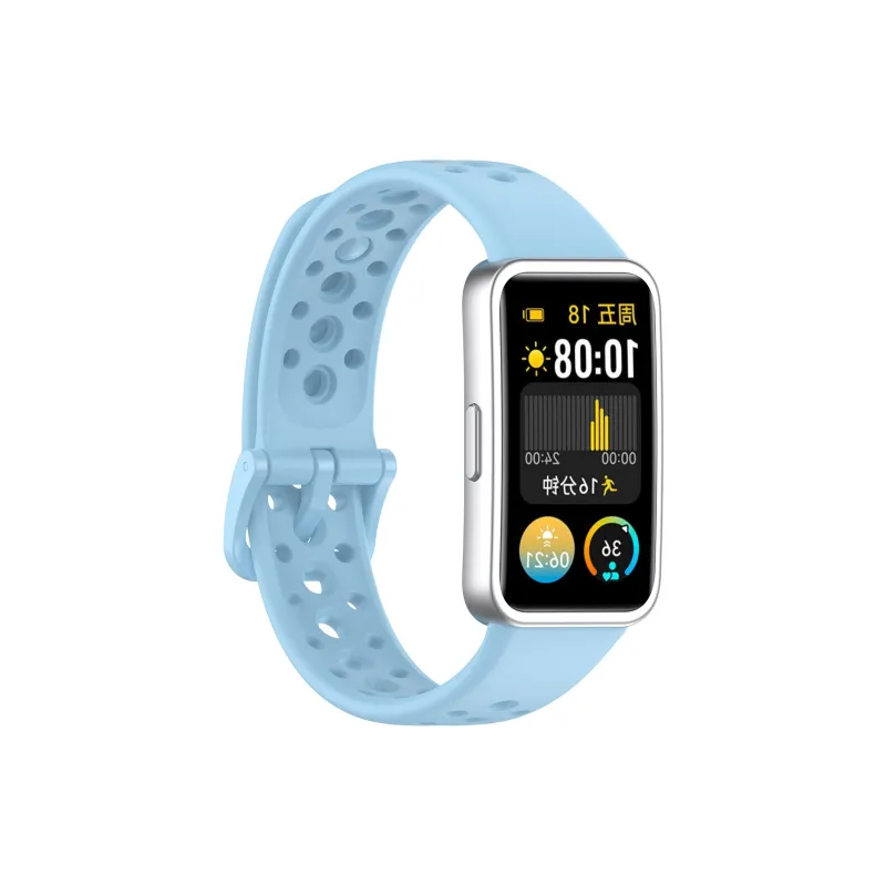 STEWPIGO Huawei Compatibility Watch Band Silicone Material-2