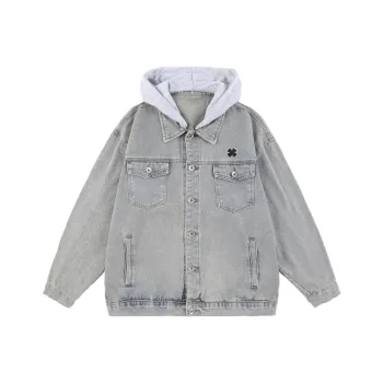 LUCKY BRAND Denim Jacket Unisex Yellow Mud