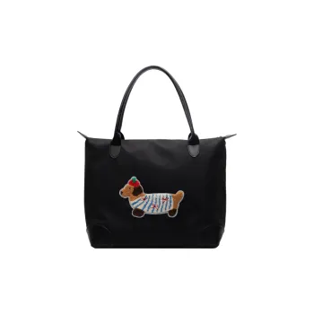 Wenpercy Fabric One Shoulder Travel Bag Women's Black/Pink/Blue