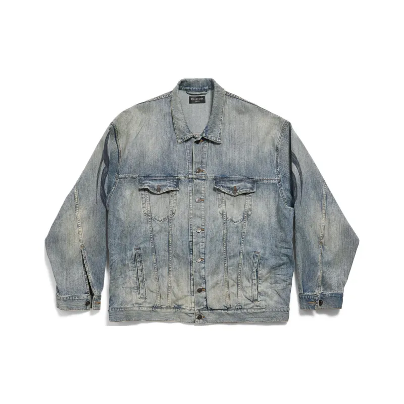 Balenciaga Oversized Denim Jacket-0