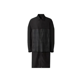Burberry Reflective Check Panel Technical Car Coat