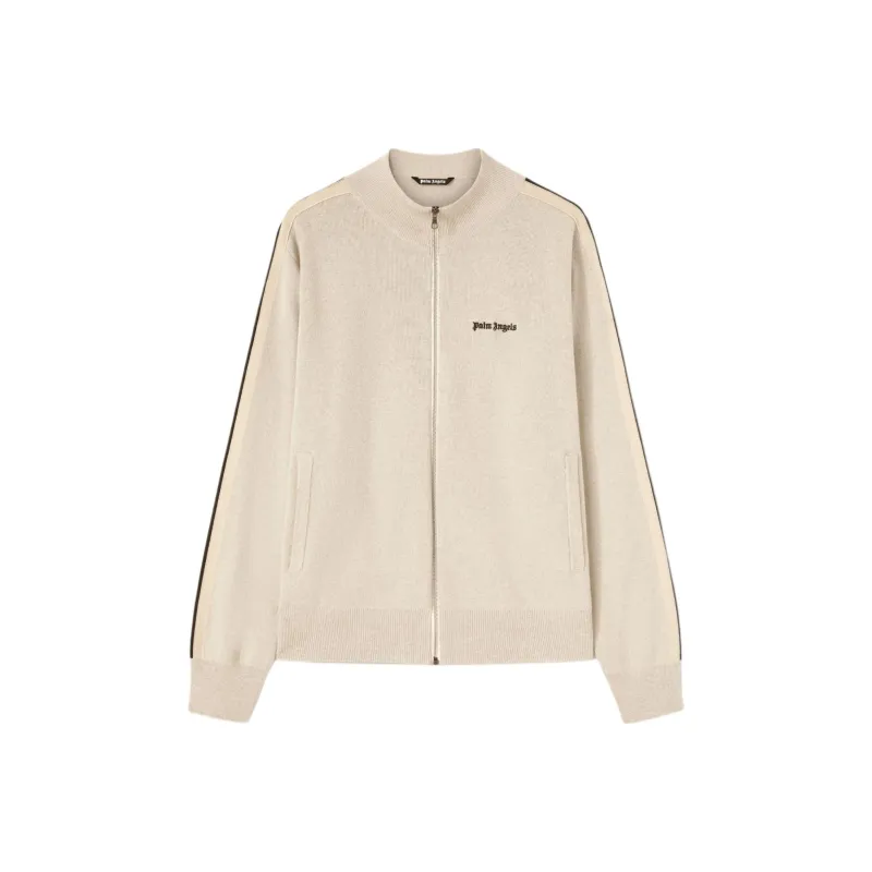 PALM ANGELS Classic Logo Knit Track Jacket-0