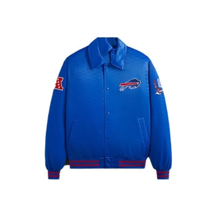 KITH For The NFL Bills Satin Bomber Jacket-0