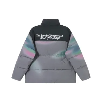 F426 Down Jackets Unisex Gray Navy Blue