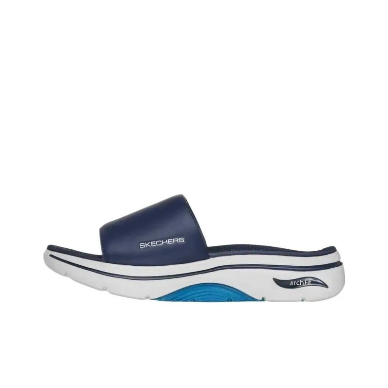 Skechers GO Walk Arch Fit 2.0 Slide Slippers Men's Dark Blue-0