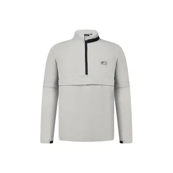 FILA Golf Series Puffer Jackets Men Monotone Gray