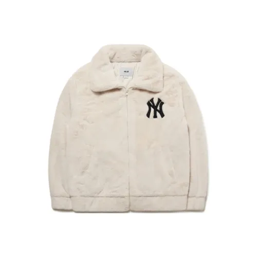 MLB Base Logo Grey Jackets Unisex White
