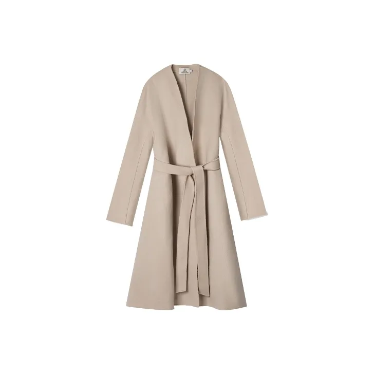 Cheng Jin Yi Bureau Coats Unisex Apricot-0
