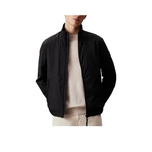 Calvin Klein Crinkled-finish Zip-up Jacket