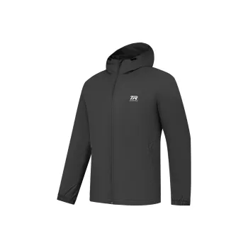 QIAODAN Mountain God Series Windbreaker Jackets Men Iron Gray