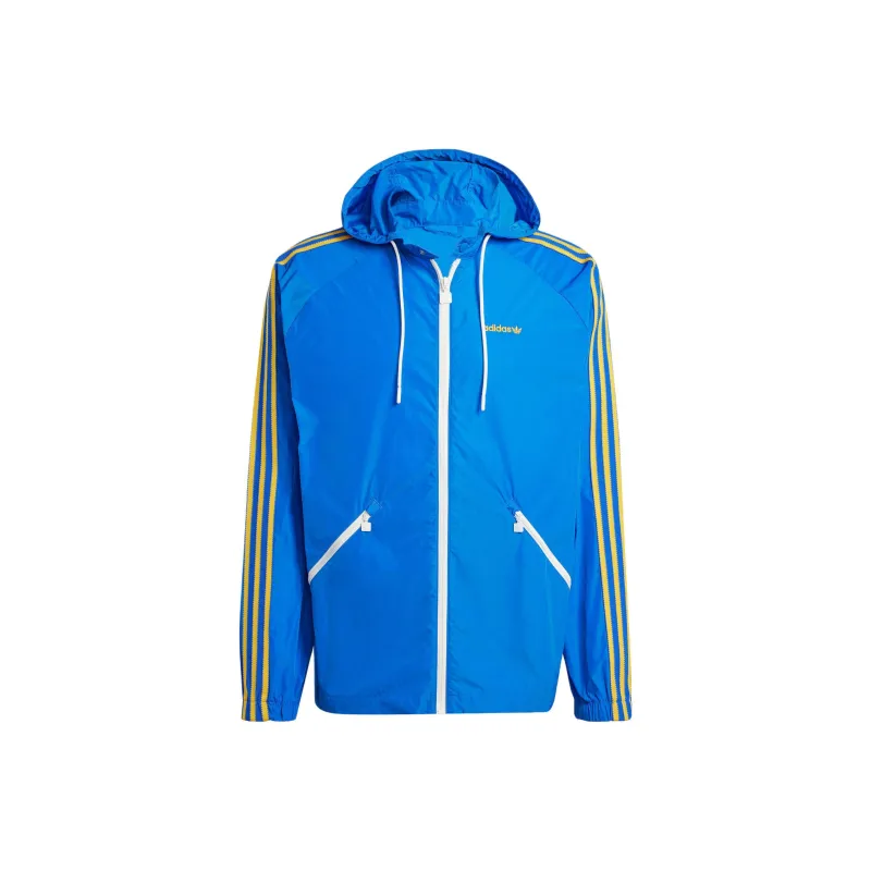 Adidas Originals Classic Three stripe Series Jackets Coats Men's Blue-0