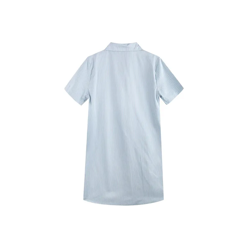 MTHE Short Sleeved Dress Women's Blue-1