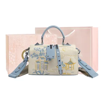 MISS GAIL Synthetic Leather Shoulder Bag, Crossbody Bag, Handbag Women's Blue