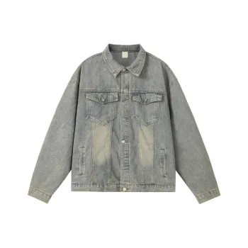 KVIV Denim Jacket Unisex Yellow Mud