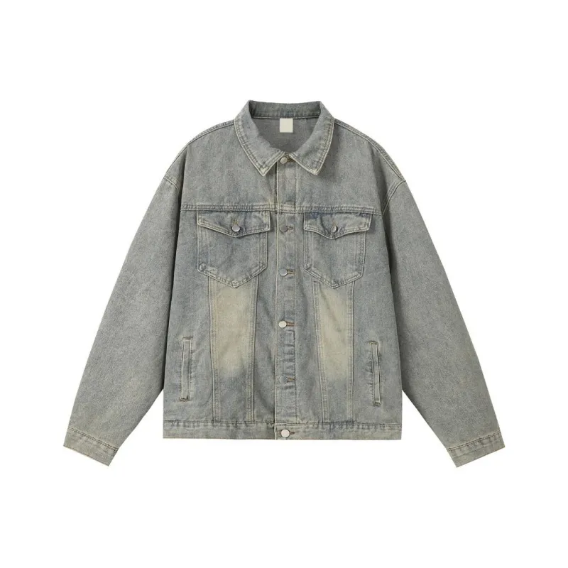 KVIV Denim Jacket Unisex Yellow Mud-0