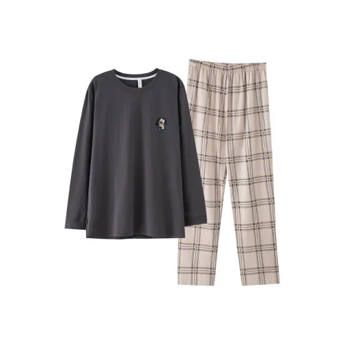 FENTENGCARE Pajama Set Men's Gray